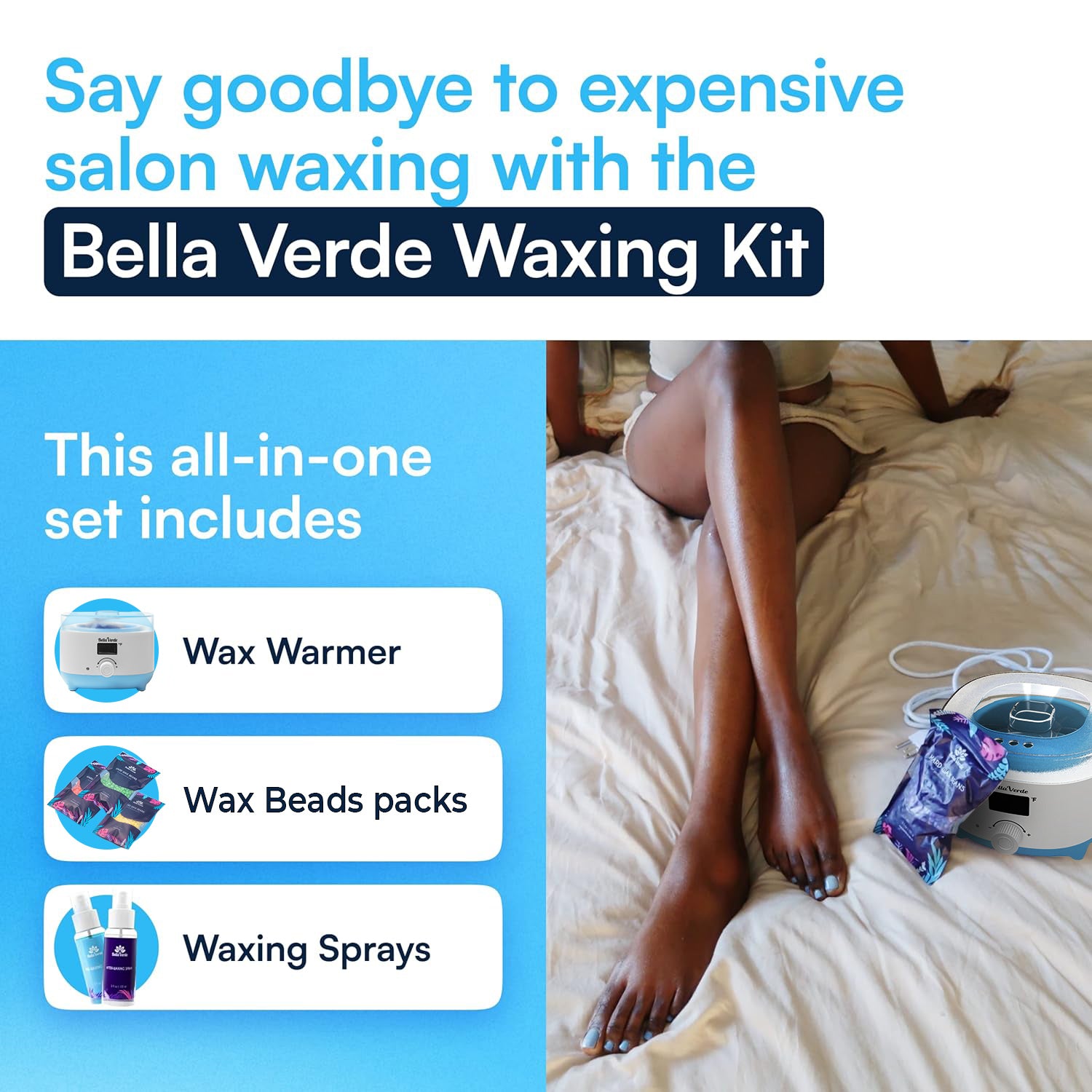 Blue Waxing kit with manual control